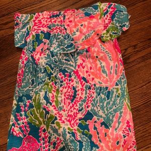 Lilly Pulitzer strapless top